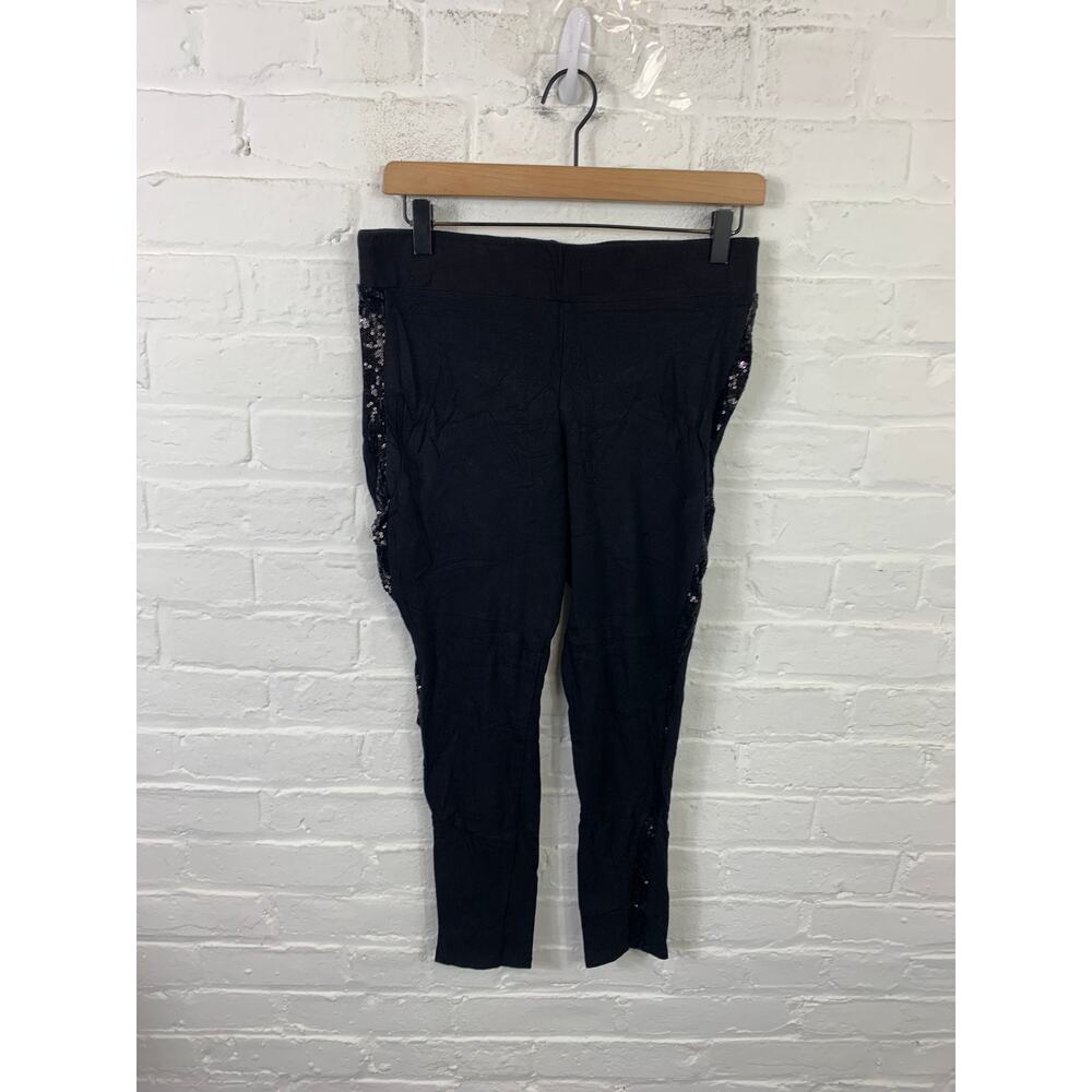Torrid Women's Skinny High Waist Side Contrast Lace Leggings Black Size 1